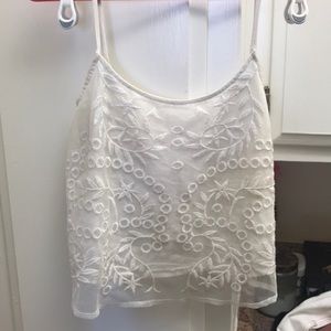 White Tobi embroidered top